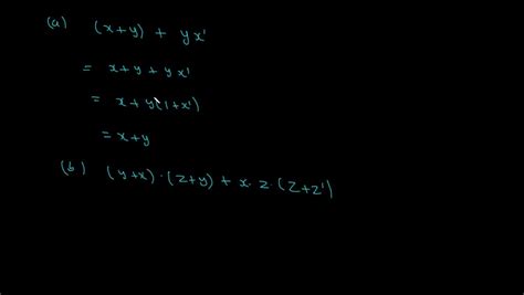 Solved Proving Boolean Algebra Theorem Prove Absorption X X Y X Y