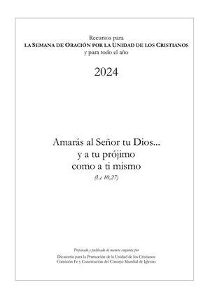 Calaméo LA SEMANA DE ORACIÓN POR LA UNIDAD DE LOS CRISTIANOS 2024