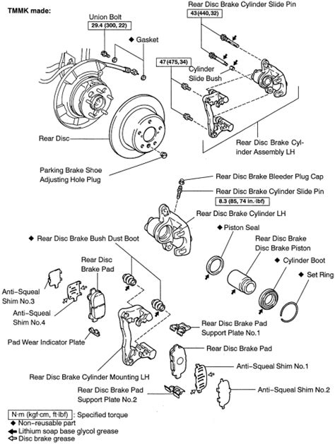 Toyota Camry Brake Caliper Torque