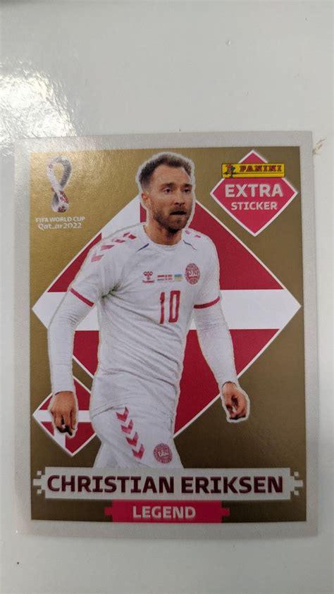 Eriksen Legend Ouro Figurinha Original Panini Item De Papelaria