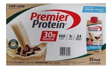 15x Premier Protein Café Latte Proteina Sabor Café Latte Envío Gratis