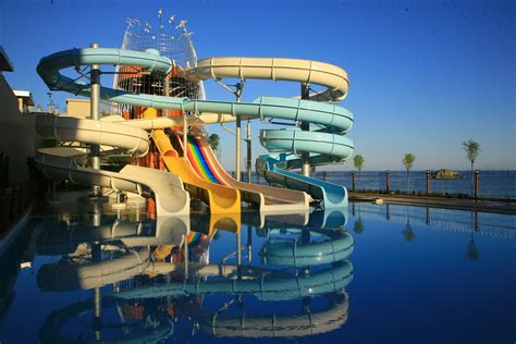 Vikingen Hotel Antalya Turkey Water Slides Water Park Inflatable