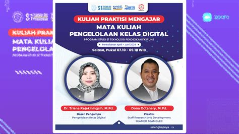 Kuliah Praktisi Mengajar Mata Kuliah Pengelolaan Kelas Digital S