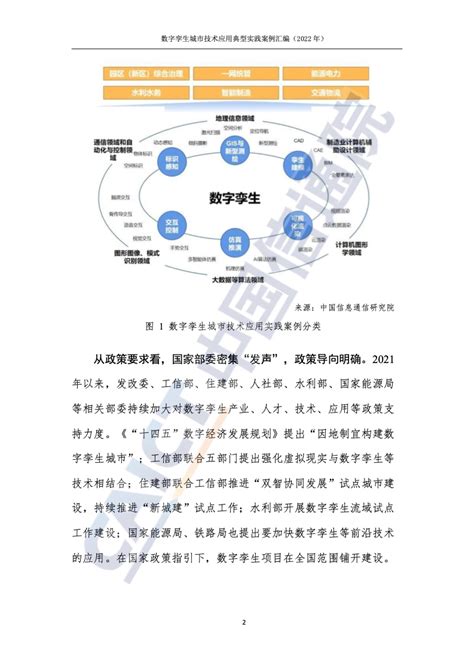 中国信通院：2022年数字孪生城市技术应用典型实践案例汇编案例汇编中国信通院水利新浪科技新浪网