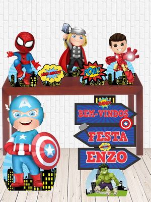 Kit Display Vingadores Baby Herois Cute Compre Produtos