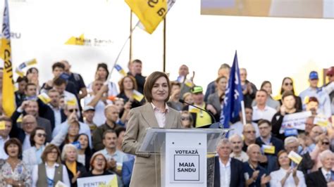 Sandu Launches Moldova Re Election Bid Referendum Campaign On Joining