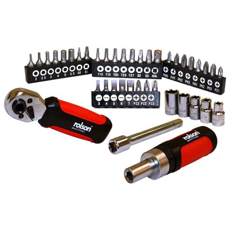 Rolson Piece Socket And Bit Set Rapid Online