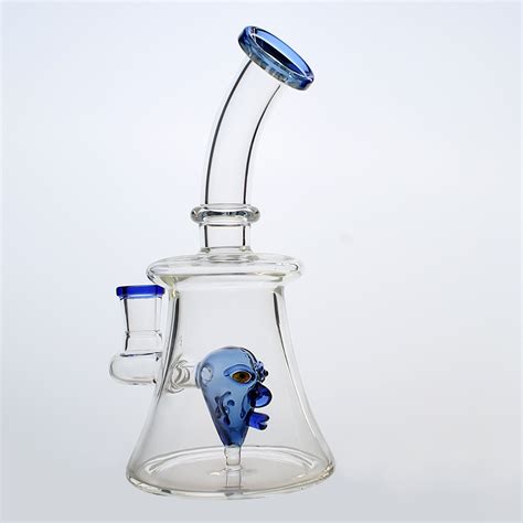 8 Inch High Borosilicate Glass Unique Design Oil Burner Pipe Smoking