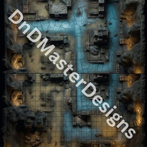 Dnd Cave Battle Map Bundle 5 D D Digital Battlemaps Dungeons Etsy