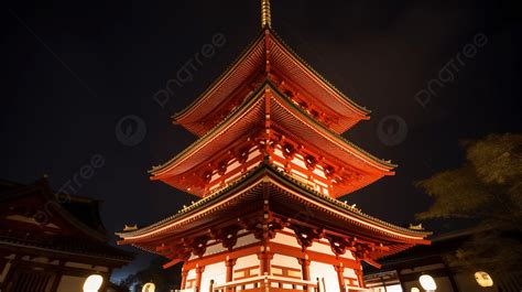 The Red Japanese Pagoda Background Fivestoried Pagoda At Sensoji