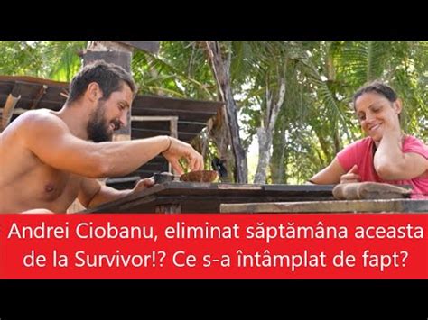 Andrei Ciobanu Eliminat S Pt M Na Aceasta De La Survivor Ce S A