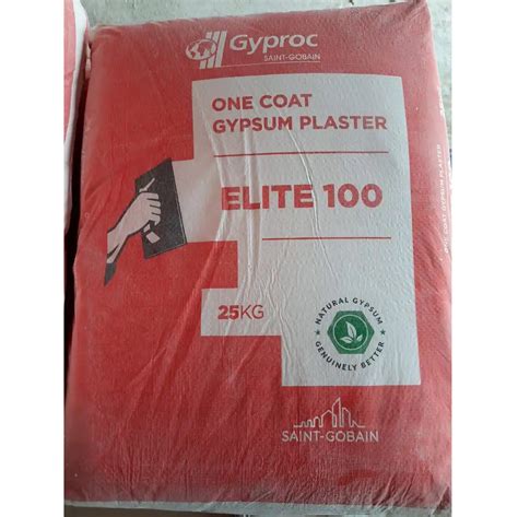 Saint Gobain Gyproc Elite 100 One Coat Gypsum Plaster Packaging Type