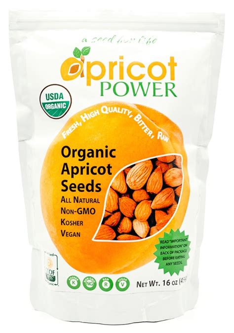 Organic Bitter Raw Apricot Seeds 16 Oz Apricot Power