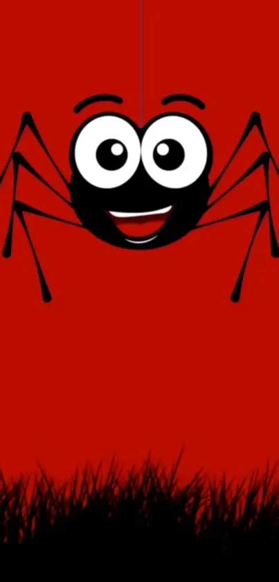 Cute Spider Red Wallpaper Free Download