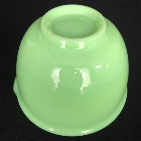 Vintage Jadeite Uranium Thick Glass Mixing Bowl With Spout Etsy