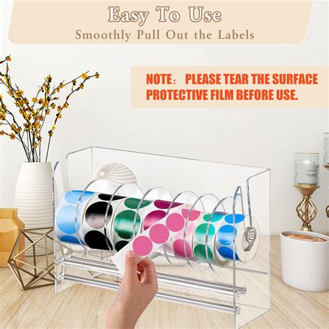 Adjustable Label Dispenser Acrylic Sticker Roll Dispenser Sticker Roll