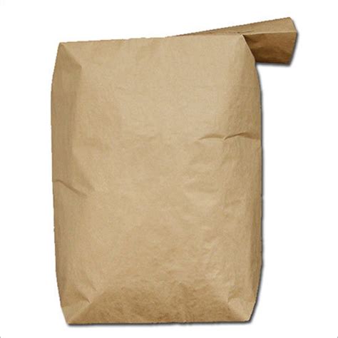 Brown Multiwall Paper Bags For Industrial Paper Type Extensible At