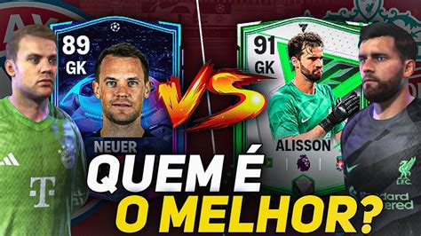 Neuer X Alisson Qual O Goleiro Mais Bugado Do Fc Mobile Youtube