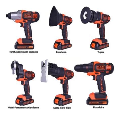 Kit Parafusadeira Furadeira 6x1 Matrix Black Decker 20v Mercado Livre