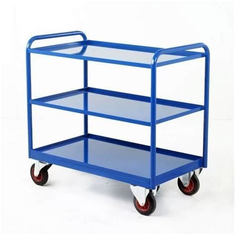 Mild Steel Blue Industrial Trolley At Rs Piece In Noida Id