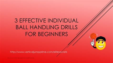 3 effective individual ball handling drills for beginners