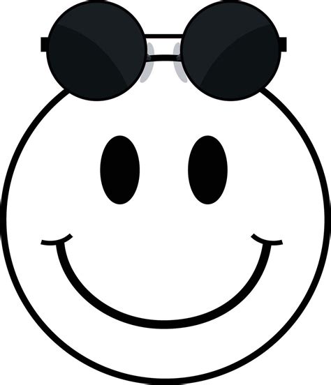 Smiley Face With Sunglasses Digital Download Ai Eps Png Svg Etsy