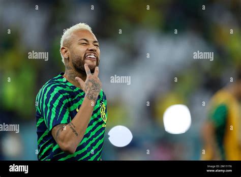 Doha Qatar Th Dec Neymar Brazil Player During A Match