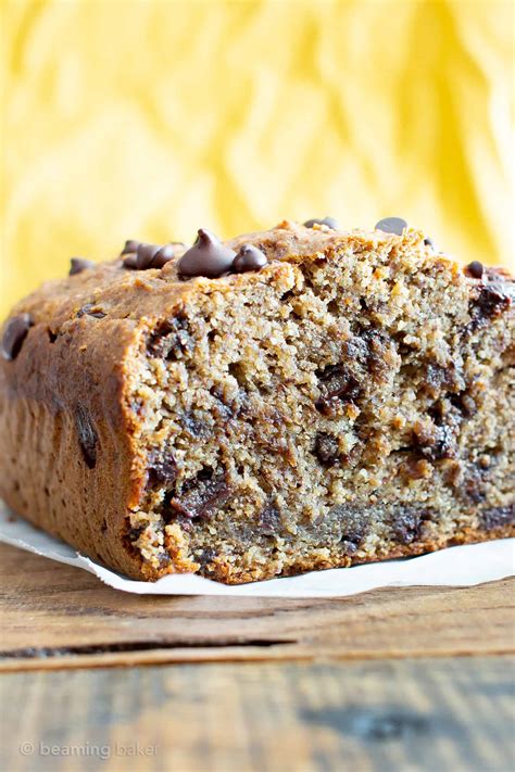 Best Moist Chocolate Chip Banana Bread Recipe Vegan Gluten Free One Bowl Beaming Baker