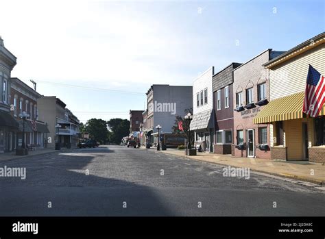 Wide View Of Downtown Arcola Illinois Stock Photo Alamy