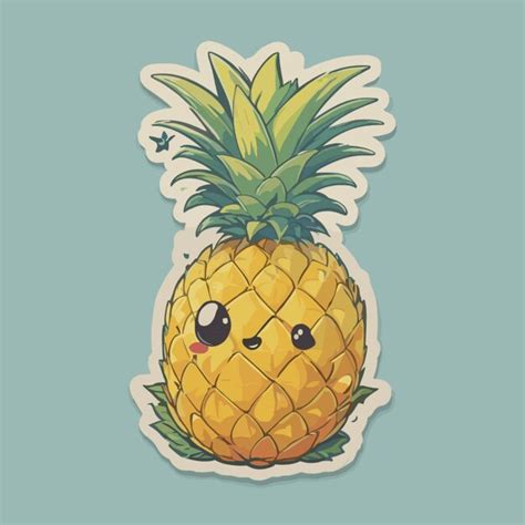 Premium Vector Pineapple Cartoon Vector