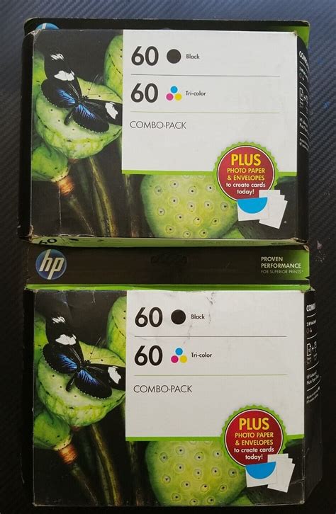 Genuine Hp Black Tricolor Ink Cartridges Combo Pack Set Of Ebay