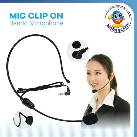 Jual Mic Clip On Bando Microphone Shopee Indonesia