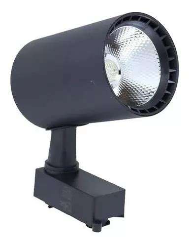 Punto De Riel Electrificado Negro Led Blanco C Lido De W Mercadolibre