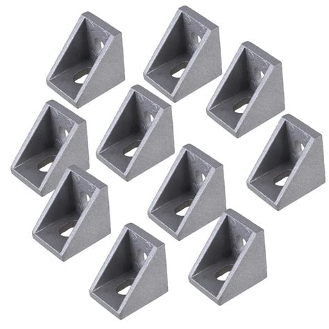 20x20mm Aluminum Profiles L Shape 90 Degree Brace Corner Joint Right Angle Bracket Fastener For