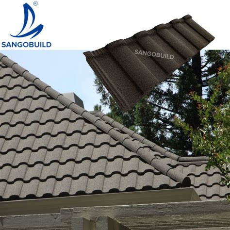 Industrial Shingle Aluminum Zinc Steel Stone Coated Metal Roof Tiles