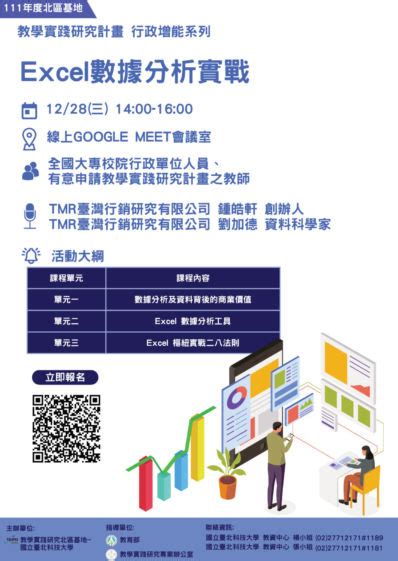 轉知 教學實踐研究計畫北區基地111年12月28日三「教學實踐研究計畫行政增能工作坊」 國立臺灣師範大學教學發展中心