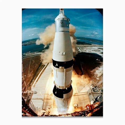 The Huge 363 Feet Tall Apollo 11 Space Vehicle Is Launched From Pad A