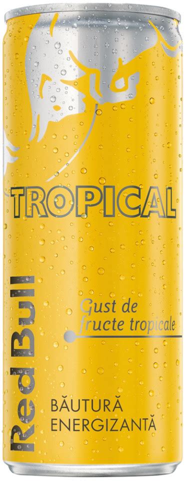 Red Bull Tropical Bautura Energizanta Cu Gust De Fructe Tropicale 250ml