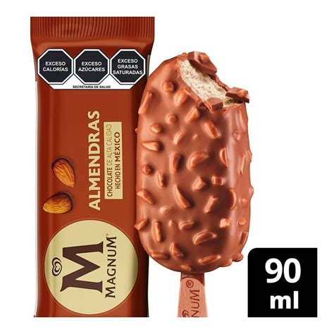 Paleta Helada Magnum Vainilla Cubierta De Chocolate Y Almendras Ml