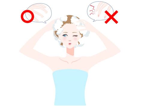 20 Beautiful Woman Washing Hair White Background Stock Illustrations