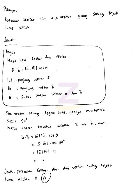 Detail Contoh Soal Perkalian Skalar Dua Vektor Dan Pembahasannya