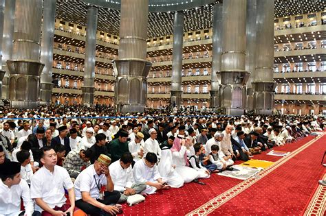 Ksal Presiden Dan Wapres Ri Sholat Idul Fitri Di Masjid Istiqlal