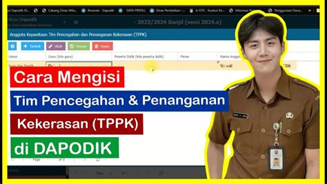 Cara Isi Tim Pencegahan Dan Penanganan Kekerasan TPPK Di DAPODIK YouTube