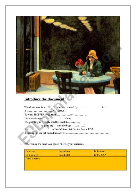 Edward Hopper Automat Analysis