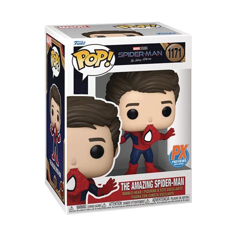 Spider Man No Way Home Amazing Spider Man Unmasked Funko Pop Vinyl Figure Previews Exclusive