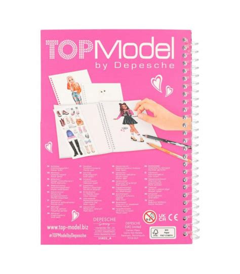 Cuaderno Colorear Top Model