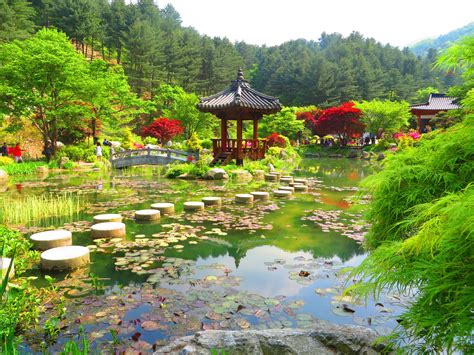 Garden Of Morning Calm In South Korea