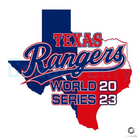 Texas Rangers World Svg Baseball Series 2023 Cutting File Creativelify