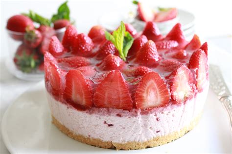 Cheesecake Fraise Sans Cuisson