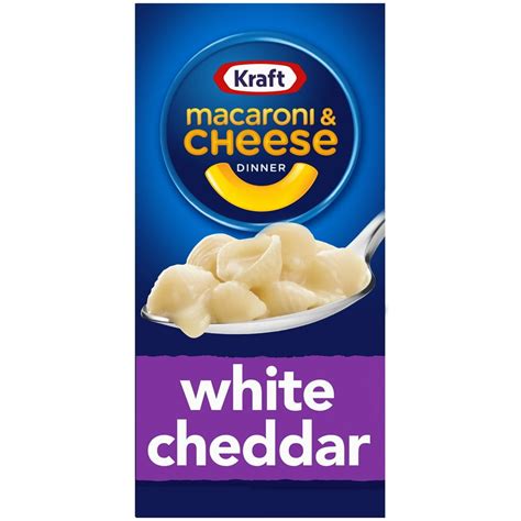 Kraft White Cheddar Macaroni And Cheese Dinner With Shells Pasta 73